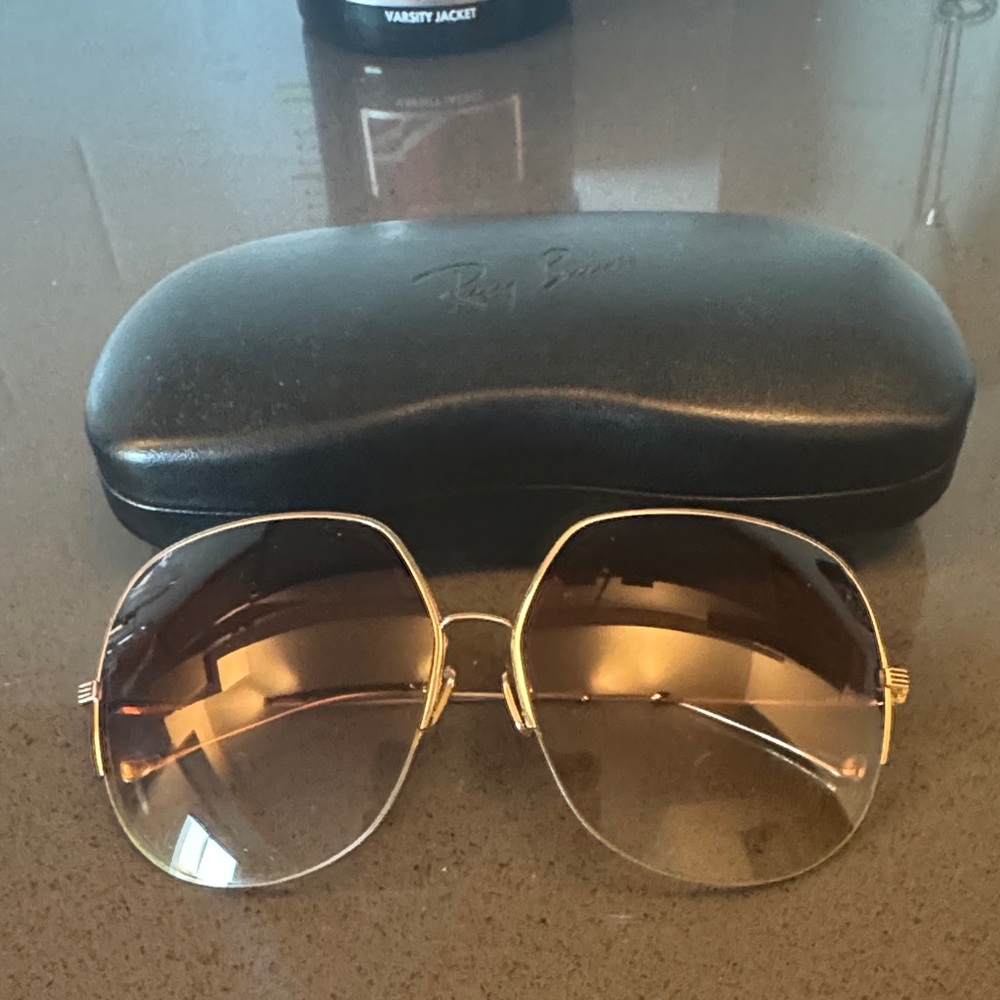 Dita “Sunbeam” oversized sunglasses with Brown Gradient Lenses
